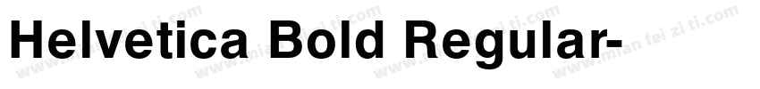 Helvetica Bold Regular字体转换